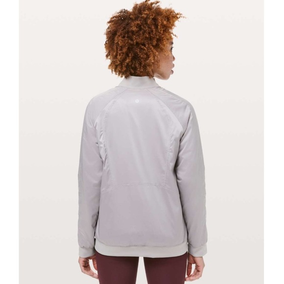 Lululemon Trace Back Bomber in Dark Chrome - Picture 3 of 16